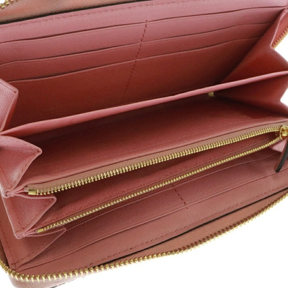 Gucci Python Leather Zip Wallet Gg Long Pink Marm… - image 4